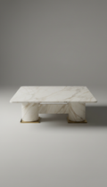 Marble Coffee Table With Veined Finish